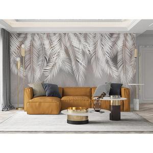 Пальмовые листья с оттенком (светло-серые)