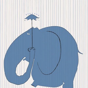 Слон под зонтом