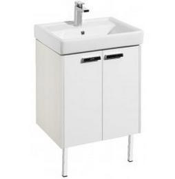 Тумба для умывальника Акватон Йорк 60 белый/ выбеленное дерево