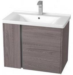 Тумба для умывальника Акватон Стоун 80 подвесная, грецкий орех