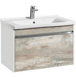 Тумба для умывальника Акватон Капри 80, подвесная, бетон пайн