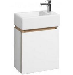 Тумба для умывальника Акватон Эклипс 46 М, правая, подвесная, эбони светлый