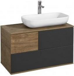 Тумба для умывальника Акватон Терра 85, Дуб Кантри/Антрацит
