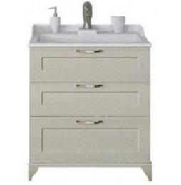 Тумба для умывальника Акватон Леон 65 Н, белый дуб