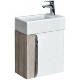 Тумба для умывальника Акватон Вита 46, подвесная, белый, ясень шимо