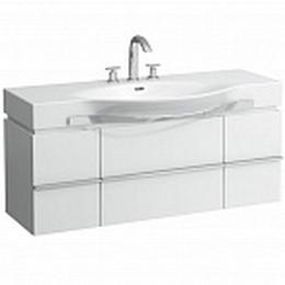 Тумба под умывальник Laufen Palace 401301 120x38x46 с сифоном, 2 полки, 1 ящик, белый глянец