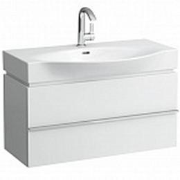 Тумба под умывальник Laufen Palace 401252 90x38x46 с сифоном, 2 ящика, белый глянец