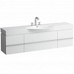 Тумба под умывальник Laufen Case 401302 120х38x46, 2 полки, 2 ящика, белый глянец