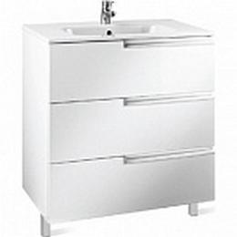 Тумба под умывальник Roca Victoria Nord Ice Edition, 60,5x46x86.5, глянцевый белый, ZRU9302834