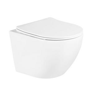 Унитаз подвесной безободковый с сиденьем BelBagno UNO BB3105CHR/SC