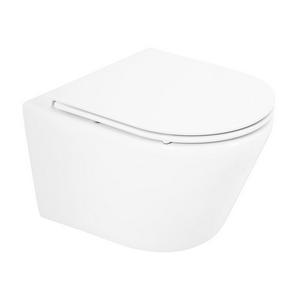 Унитаз подвесной безободковый с крышкой-сиденьем BelBagno TRE BB8001CHR/SC