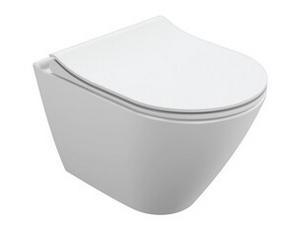 Унитаз подвесной City Oval Clean On с сиденьем