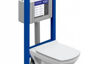 Унитаз Carina XL CO DPL EO slim + инсталляция Aqua