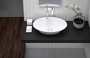 Накладная раковина из литьевого мрамора CEZARES TITAN-OVAL-62-41-13-LVB