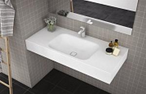 Консольная раковина из литьевого мрамора CEZARES TITAN-800-LVB-SOSPESO