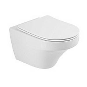 Унитаз подвесной безободковый с сиденьем CEZARES DUET+CZR-2316-S