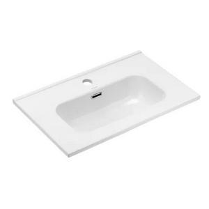 Накладной, мебельный умывальник UPTREND Charo 60 глянцевый белый