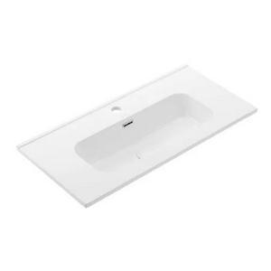 Накладной, мебельный умывальник UPTREND Charo 80 глянцевый белый