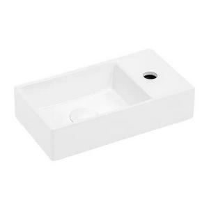 Накладной, мебельный умывальник UPTREND Fika глянцевый белый