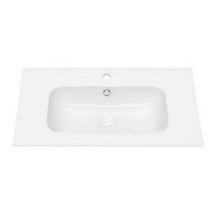 Накладной, мебельный умывальник UPTREND Venta 80 глянцевый белый