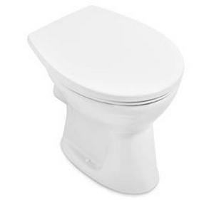 O.novo Унитаз с открытым смывным краем с горизонтальным смывом (с полкой) 365 x 470 mm