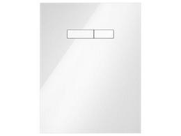 9650000 Стеклянная панель TECElux с механическим блоком управления, стекло белое, клавиши белые