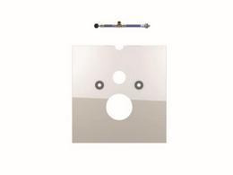 9650102 Стеклянная панель TECElux для установки сидений-биде, нижняя, стекло белое