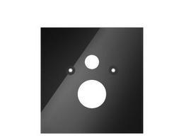 9650105 Стеклянная панель TECElux для установки стандартного унитаза, нижняя, стекло черное