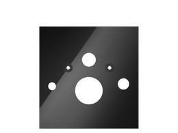 9650106 Стеклянная панель TECElux для установки унитазов-биде (Toto, Geberit), нижняя, стекло черное