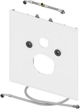 9650107 Стеклянная панель TECElux для установки унитазов-биде (Duravit и т. п.), нижняя, стекло черное