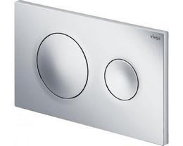 viega клавиша смыва тип 09 черный матовый/хром глянец [109.BH.1]