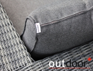 Комплект мебели из ротанга OUTDOOR Флорида (3-местный диван, 2 кресла, стол), у/п, светлый микс