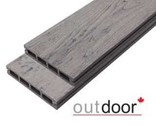 Террасная доска ДПК Outdoor 3D 150*25*4000 мм. ARIZONA BLACK серая микс