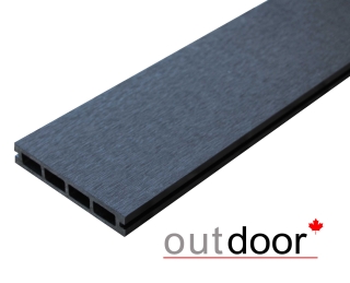 Террасная доска ДПК Outdoor 3D 150*25*4000 мм. OCEAN BLACK черная