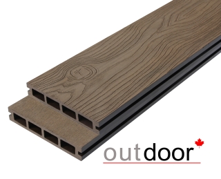 Террасная доска ДПК Outdoor 3D 150*25*4000 мм. OCEAN BROWN коричневая микс
