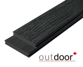 Террасная доска ДПК Outdoor 3D 140*21*2900 мм. полнотелая STORM/OLD WOOD BLACK черная