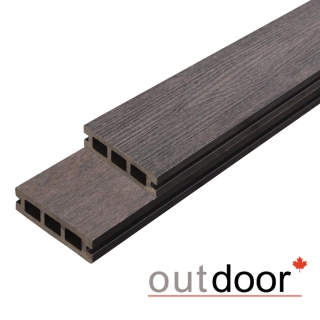 Террасная доска ДПК Outdoor 3D 90*25*4000 мм. STORM BROWN коричневая микс