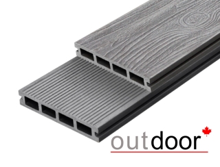 Террасная доска ДПК Outdoor 3D 150*25*3000 мм. CALIFORNIA/вельвет серая