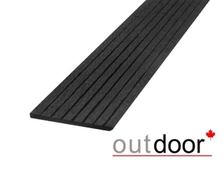 Торцевая планка 2,9м/шт, черная