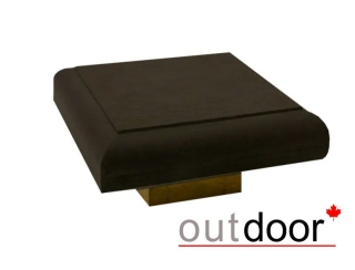 Крышка для столба ДПК Outdoor 135*135*22 мм, темно-коричневая