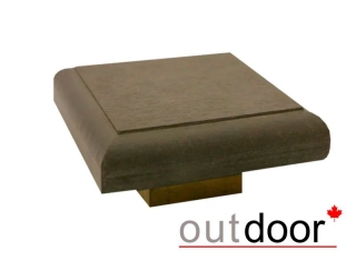 Крышка для столба ДПК Outdoor 135*135*22 мм, коричневая