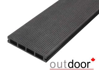 Террасная доска ДПК Outdoor 150*25*3000 мм. вельвет/шлифованная темно-коричневая