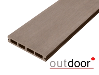 Террасная доска ДПК Outdoor 150*25*3000 мм. вельвет/шлифованная коричневая