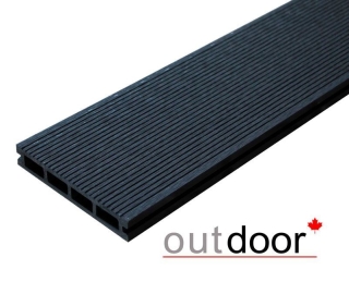Террасная доска ДПК Outdoor 150*25*3000 мм. вельвет/шлифованная черная