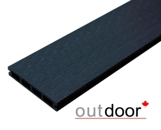 Террасная доска ДПК Outdoor 150*25*3000 мм. вельвет/шлифованная черная