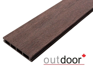 Террасная доска ДПК Outdoor 3D 150*25*4000 мм. STORM BROWN коричневая микс