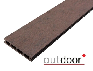 Террасная доска ДПК Outdoor 3D 150*25*4000 мм. STORM BROWN коричневая микс