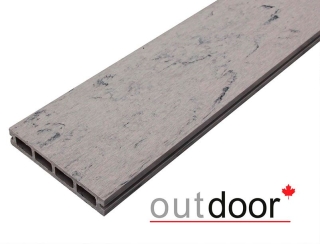 Террасная доска ДПК Outdoor 3D 150*25*4000 мм. STORM GREY серая
