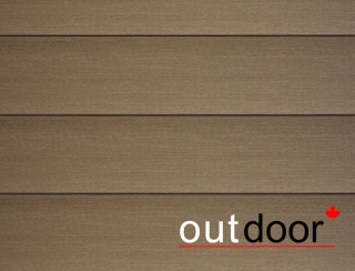 Террасная доска ДПК Outdoor 150*25*3000 мм. браш/вельвет темно-коричневая