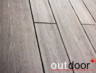 Террасная доска ДПК Outdoor разноширокая 3D STORM GREY Комплект